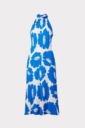 Adrian Poppy Floral Viscose Dress