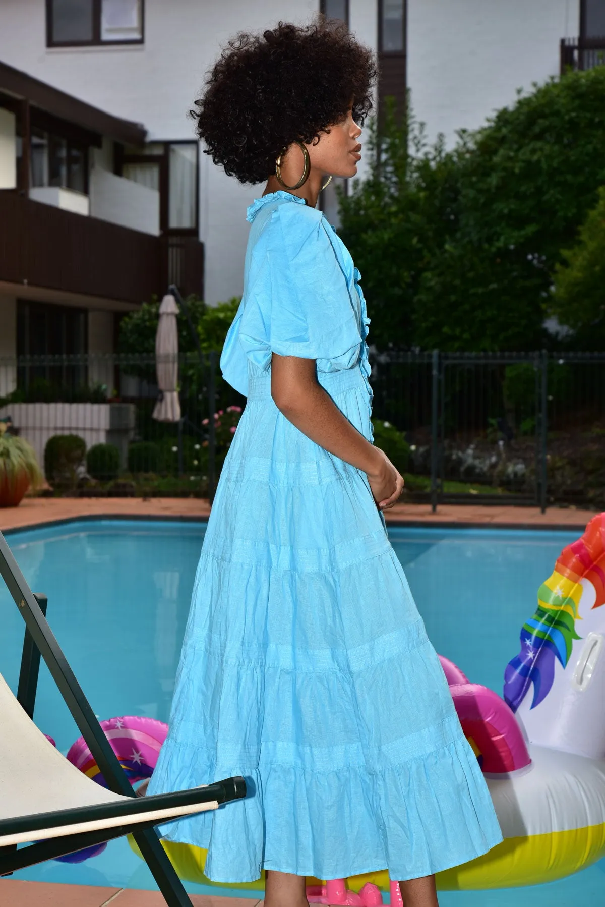 Between the lines dress Blue