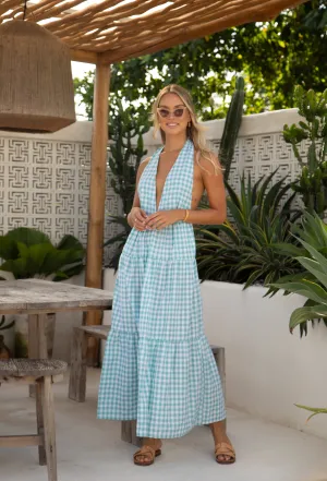 Blake Dress - Jade Gingham