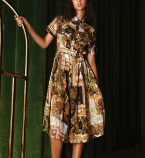 Gold heart dress