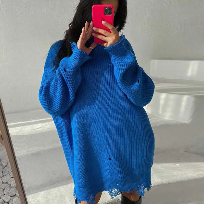Ripped Oversize Sweater