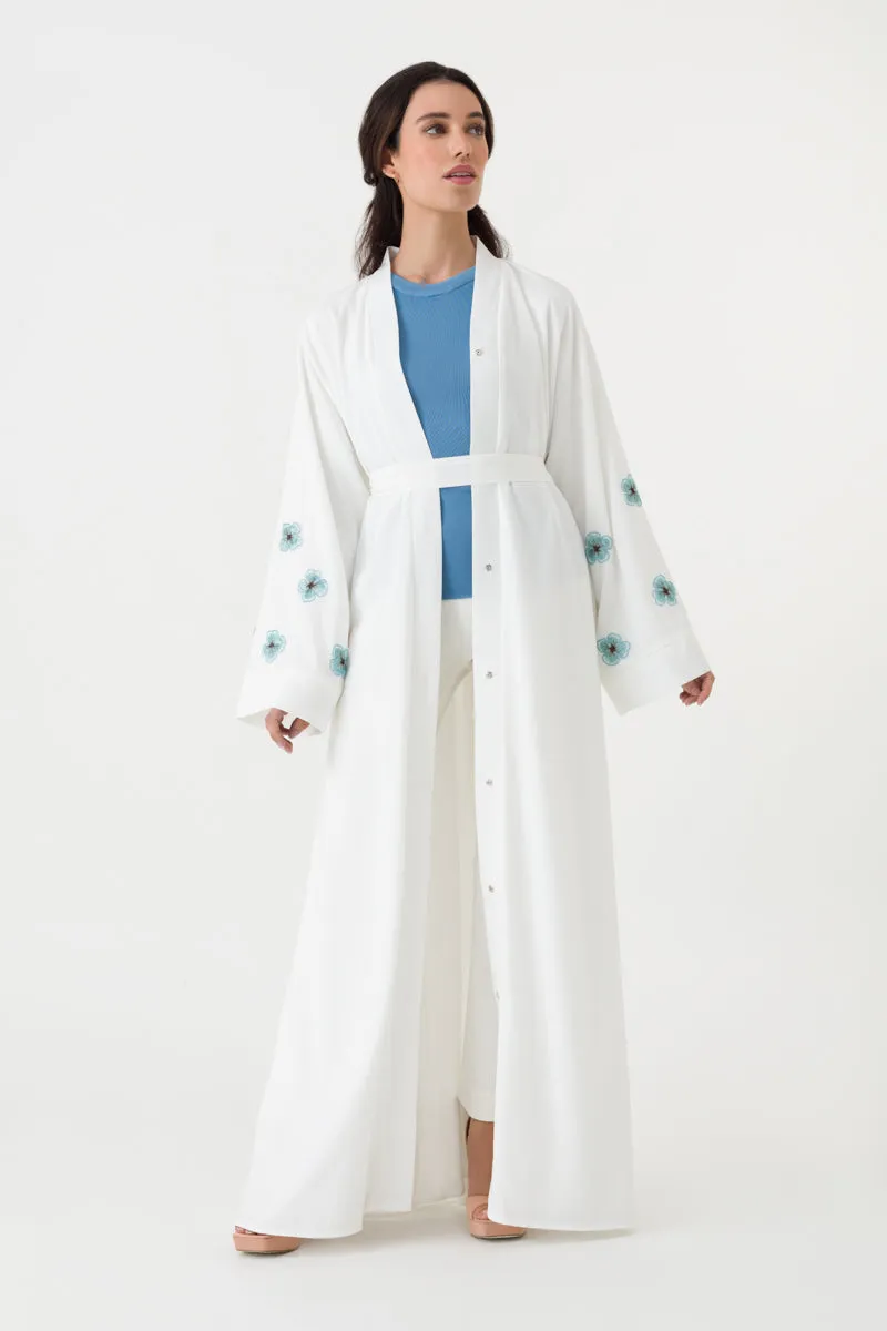 White Abaya Dress
